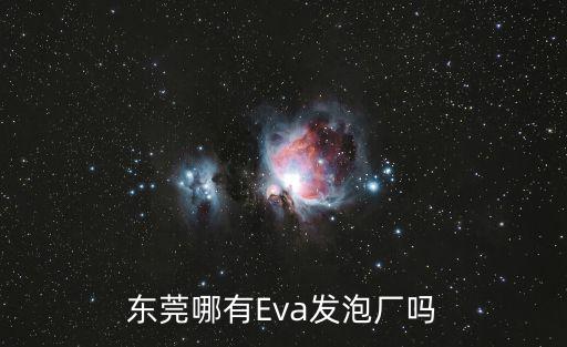 東莞哪有Eva發泡廠嗎