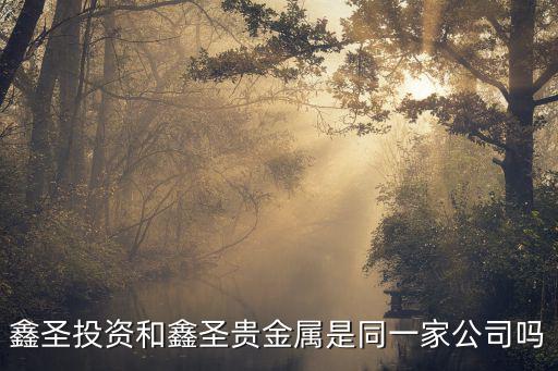 鑫圣投資和鑫圣貴金屬是同一家公司嗎