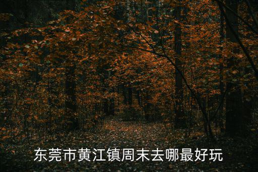 東莞市黃江鎮周末去哪最好玩