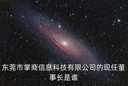 東莞掌商科技有限公司，東莞市掌商信息科技有限公司的現任董事長是誰