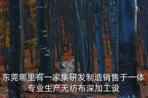 東莞哪里有一家集研發(fā)制造銷售于一體專業(yè)生產(chǎn)無(wú)紡布深加工設(shè)