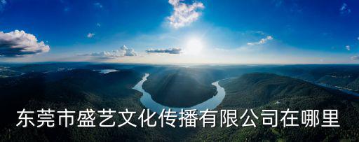 東莞市盛藝文化傳播有限公司在哪里