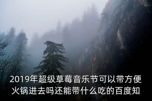 2019年超級草莓音樂節可以帶方便火鍋進去嗎還能帶什么吃的百度知