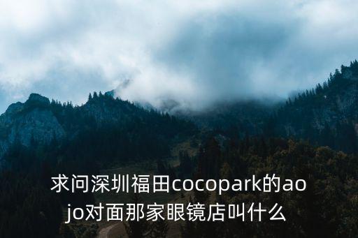 aojo深圳店，aojo眼鏡和深圳LOGO眼鏡那個好些