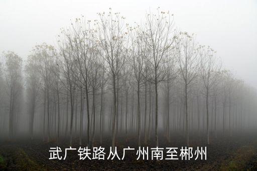 武廣鐵路從廣州南至郴州