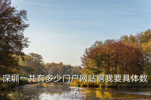 深圳一共有多少門戶網(wǎng)站啊我要具體數(shù)字