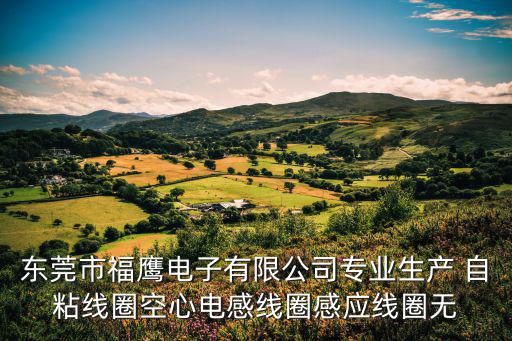 東莞市福鷹電子有限公司專業生產 自粘線圈空心電感線圈感應線圈無