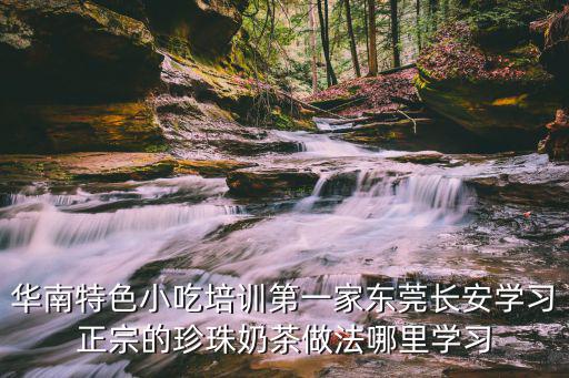 華南特色小吃培訓第一家東莞長安學習正宗的珍珠奶茶做法哪里學習
