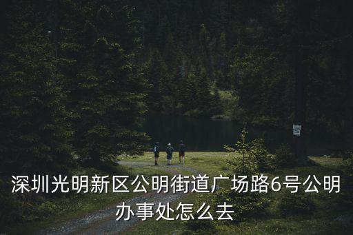 深圳光明新區公明街道廣場路6號公明辦事處怎么去