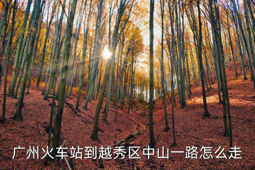 廣州火車站到越秀區中山一路怎么走
