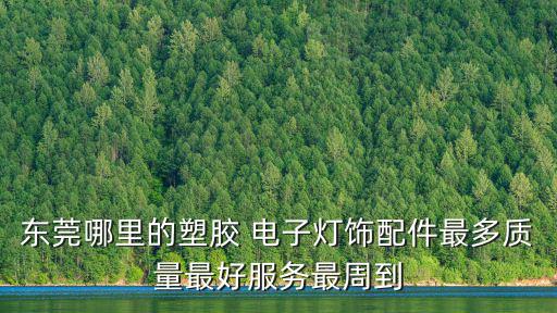 東莞哪里的塑膠 電子燈飾配件最多質(zhì)量最好服務(wù)最周到