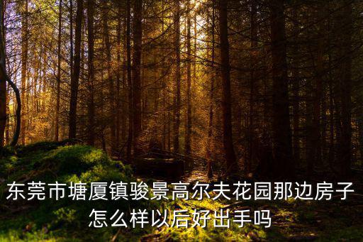 東莞塘廈東郡花園二手房確客，這樣算第一套房嗎東莞小區論壇