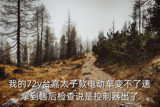 我的72v臺嘉太子款電動車變不了速拿到售后檢查說是控制器出了