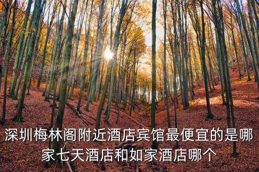 深圳梅林閣附近酒店賓館最便宜的是哪家七天酒店和如家酒店哪個