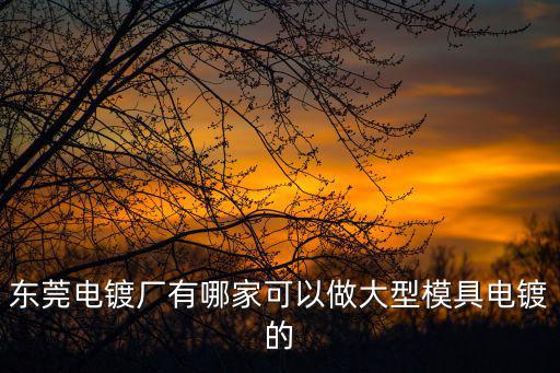 東莞市健策塑膠電鍍廠，東莞電鍍廠有哪家可以做大型模具電鍍的