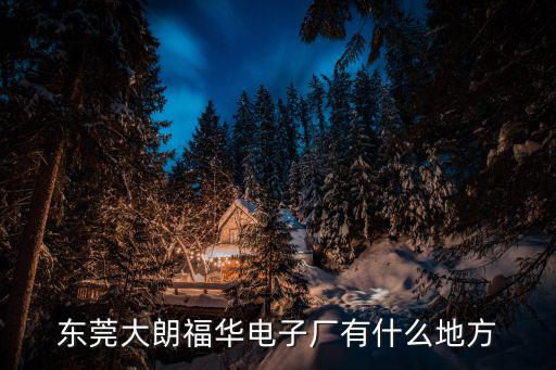 東莞大朗福華電子廠有什么地方