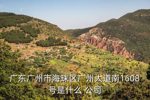 廣東廣州市海珠區廣州大道南1608號是什么 公司