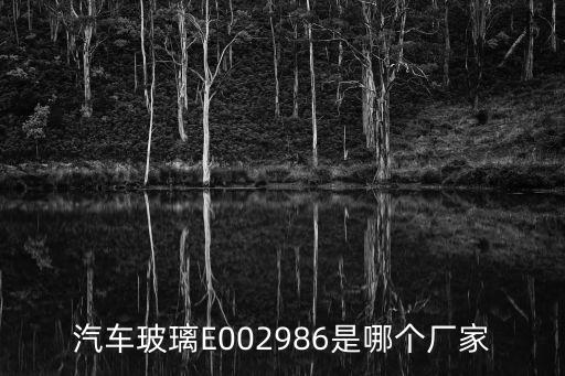 汽車(chē)玻璃E002986是哪個(gè)廠家