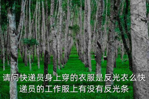 深圳反光條工作服，請問快遞員身上穿的衣服是反光衣么快遞員的工作服上有沒有反光條