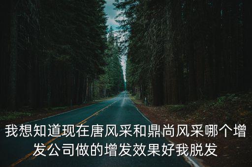 我想知道現在唐風采和鼎尚風采哪個增發公司做的增發效果好我脫發