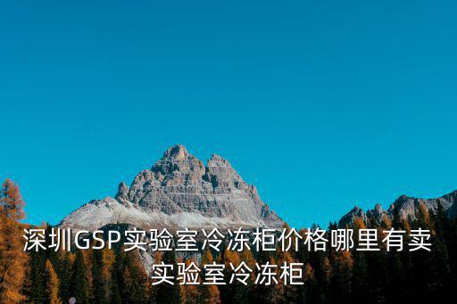 深圳GSP實驗室冷凍柜價格哪里有賣實驗室冷凍柜