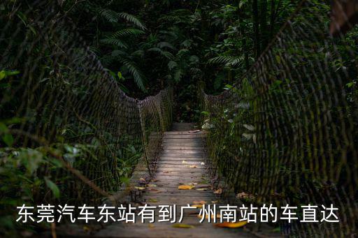 東莞汽車東站有到廣州南站的車直達