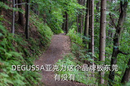 DEGUSSA亞克力這個品牌板東莞有沒有
