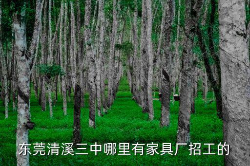東莞清溪三中哪里有家具廠招工的