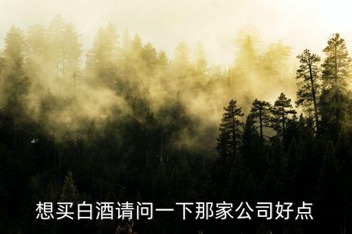 想買白酒請問一下那家公司好點