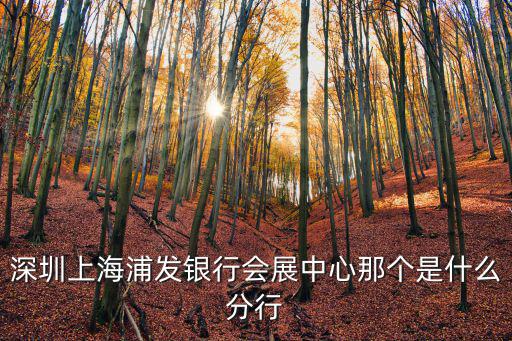 上海浦東發(fā)展銀行深圳分行，上海浦發(fā)銀行深圳分行地址