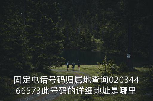 固定電話號(hào)碼歸屬地查詢02034466573此號(hào)碼的詳細(xì)地址是哪里