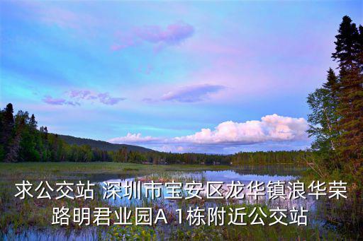 深圳 寶豐苑，求公交站 深圳市寶安區(qū)龍華鎮(zhèn)浪華榮路明君業(yè)園A 1棟附近公交站