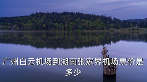 廣州白云機場到湖南張家界機場票價是多少