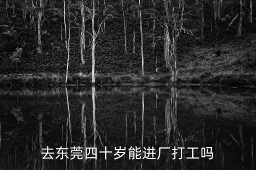 去東莞四十歲能進廠打工嗎