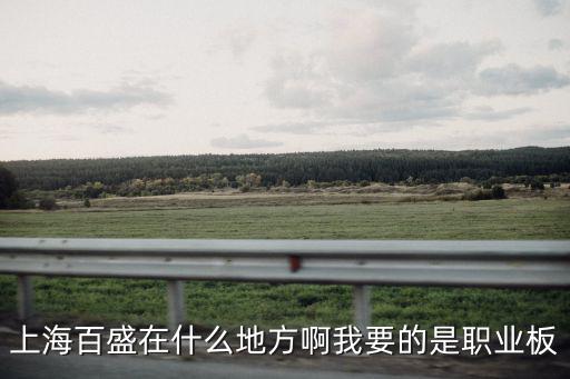 上海百盛在什么地方啊我要的是職業板