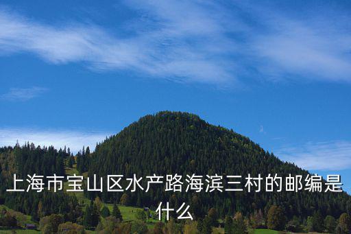 上海市寶山區(qū)水產(chǎn)路海濱三村的郵編是什么