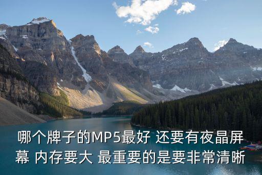 哪個牌子的MP5最好 還要有夜晶屏幕 內存要大 最重要的是要非常清晰