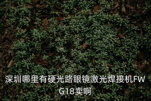 深圳哪里有硬光路眼鏡激光焊接機FWG18賣啊