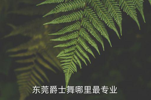 東莞樂(lè)爵士，東莞爵士舞哪里最專業(yè)