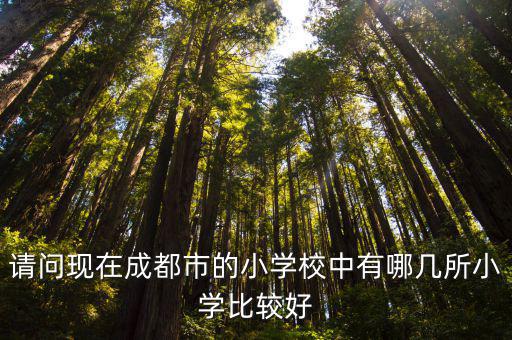 成都市區所有的中小學學校，成都有那些中學