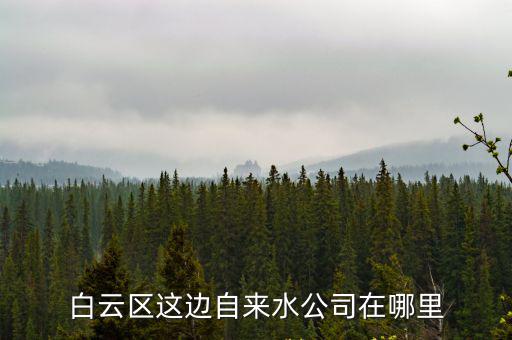 白云區這邊自來水公司在哪里