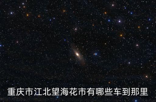 重慶市江北望海花市有哪些車到那里