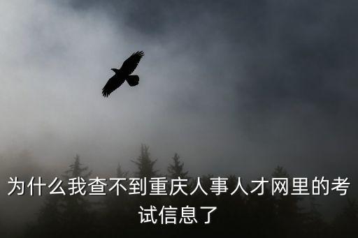 為什么我查不到重慶人事人才網(wǎng)里的考試信息了