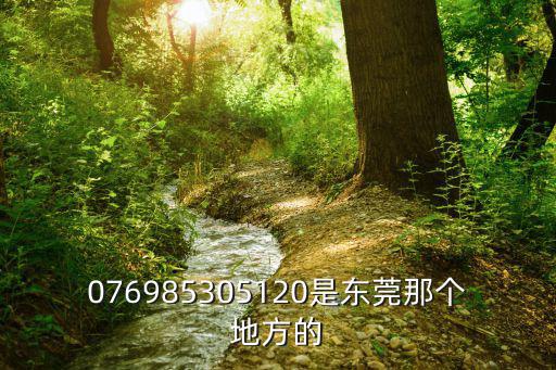 076985305120是東莞那個地方的