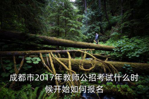 成都市2017年教師公招考試什么時候開始如何報名