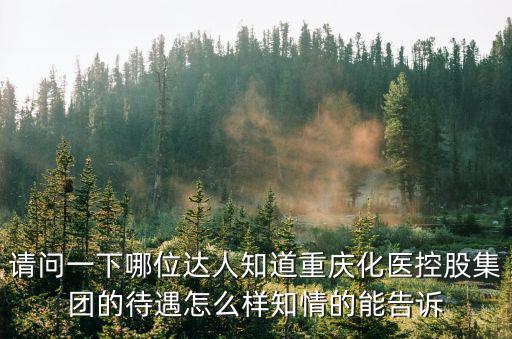 請問一下哪位達人知道重慶化醫控股集團的待遇怎么樣知情的能告訴
