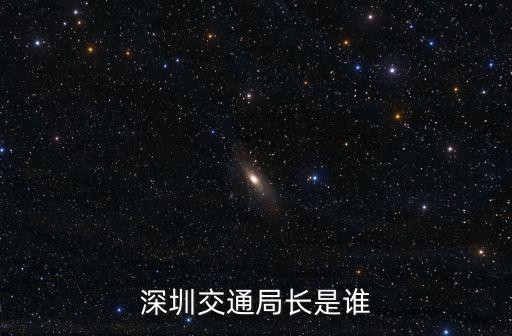 深圳交通局長是誰