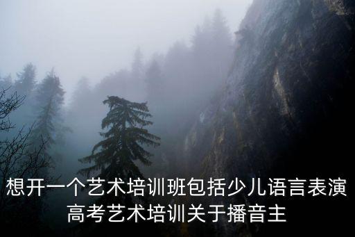 深圳少兒語言表演，想開一個藝術培訓班包括少兒語言表演高考藝術培訓關于播音主