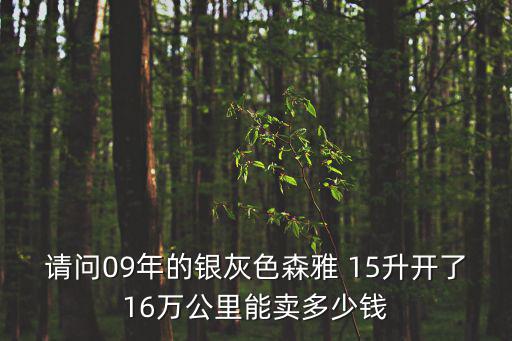 請問09年的銀灰色森雅 15升開了16萬公里能賣多少錢