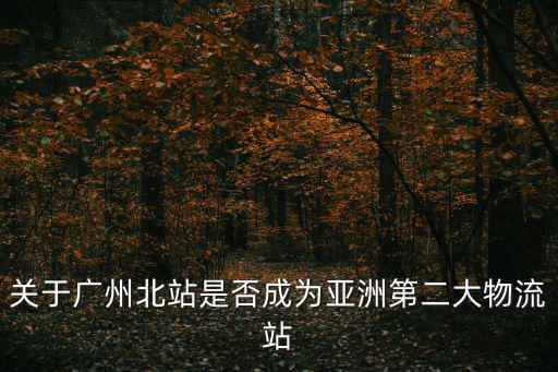 廣州北站貨運(yùn)，關(guān)于廣州北站是否成為亞洲第二大物流站